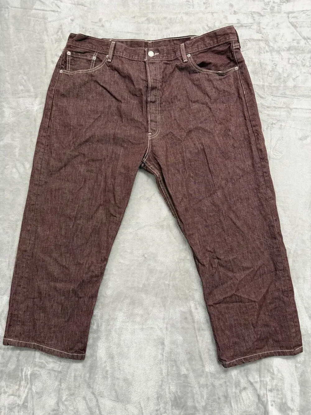Levi's 501 XX Men's Jeans 44x34 Fits 40x26 Straight Leg Button Fly Hemmed